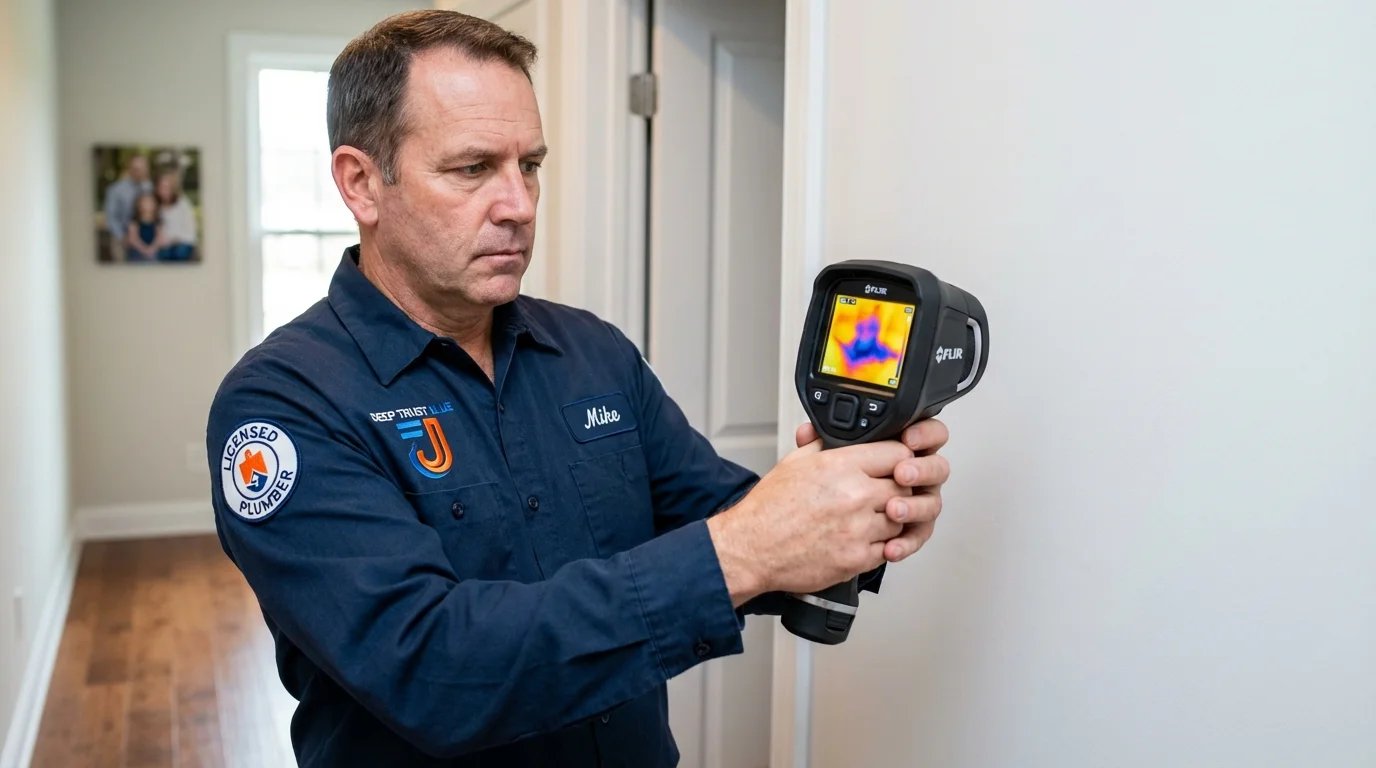 Thermal imaging leak detection by Johns Plumbing LLC in White Sulphur Springs